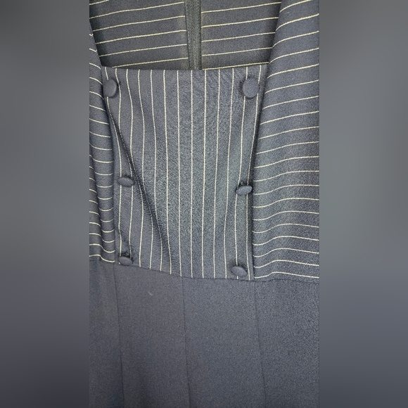 DW3 by Daniel W. Navy Pinstripe Jumpsuit – Size 8 – Saks Fifth Avenue - Picture 5 of 5